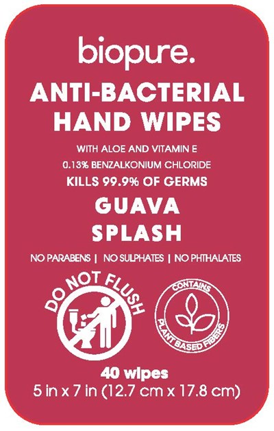Antiseptic Wipe (Hand Wipe Guava Splash2)